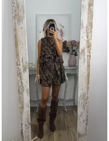 Vestido Asly volantes