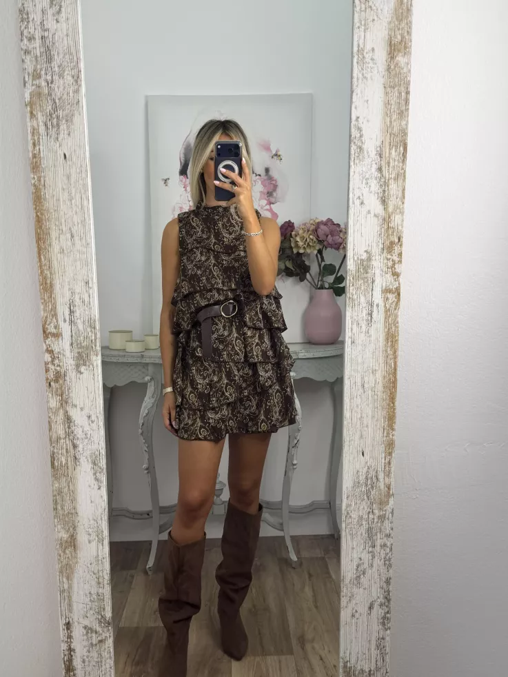 Vestido Asly volantes