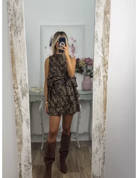 Vestido Asly volantes