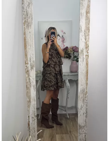 Vestido Asly volantes