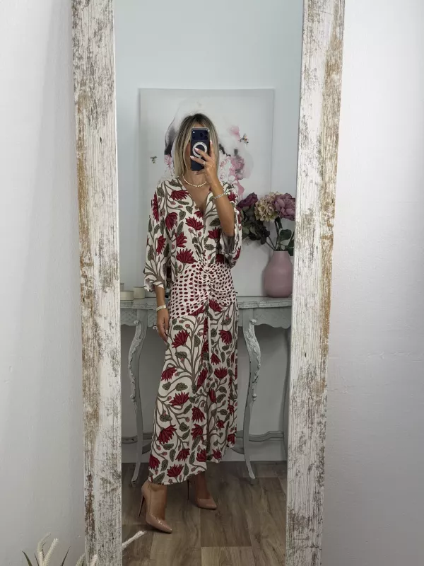 Vestido Natalia estampado flor