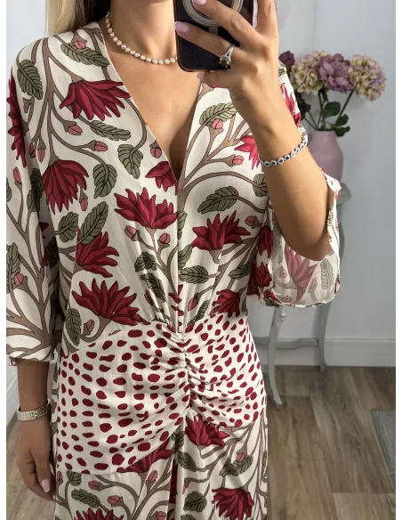 Vestido Natalia estampado flor
