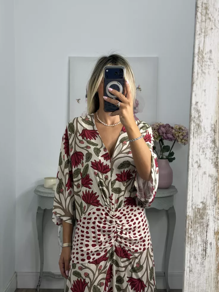 Vestido Natalia estampado flor