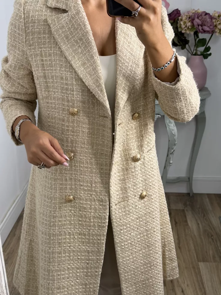 Abrigo Elegance  beige