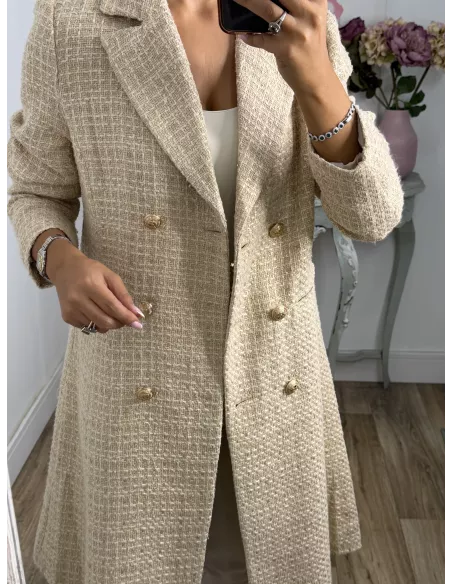 Abrigo Elegance  beige