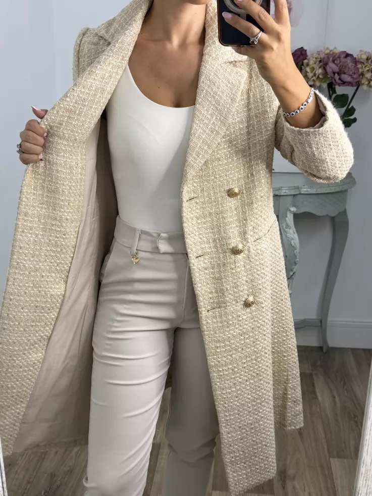 Abrigo Elegance  beige