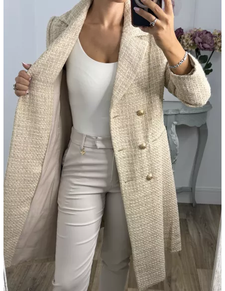Abrigo Elegance  beige