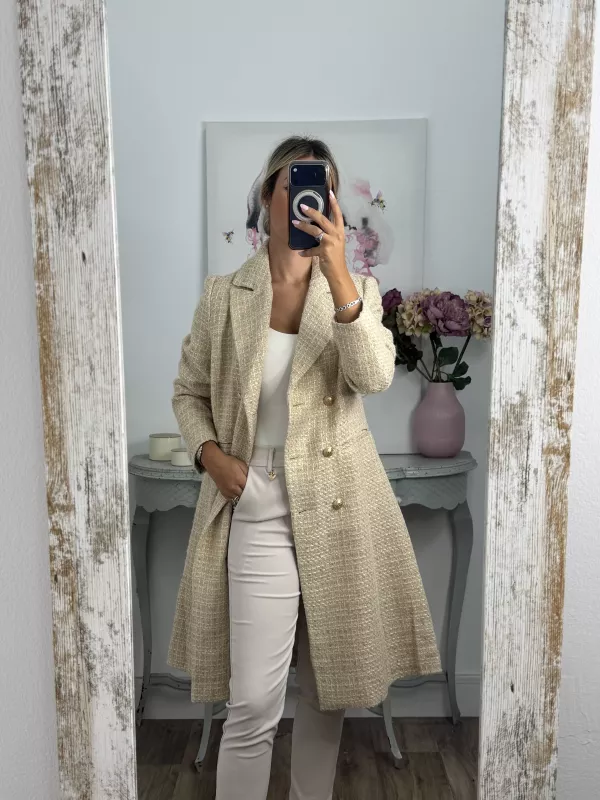 Abrigo Elegance  beige