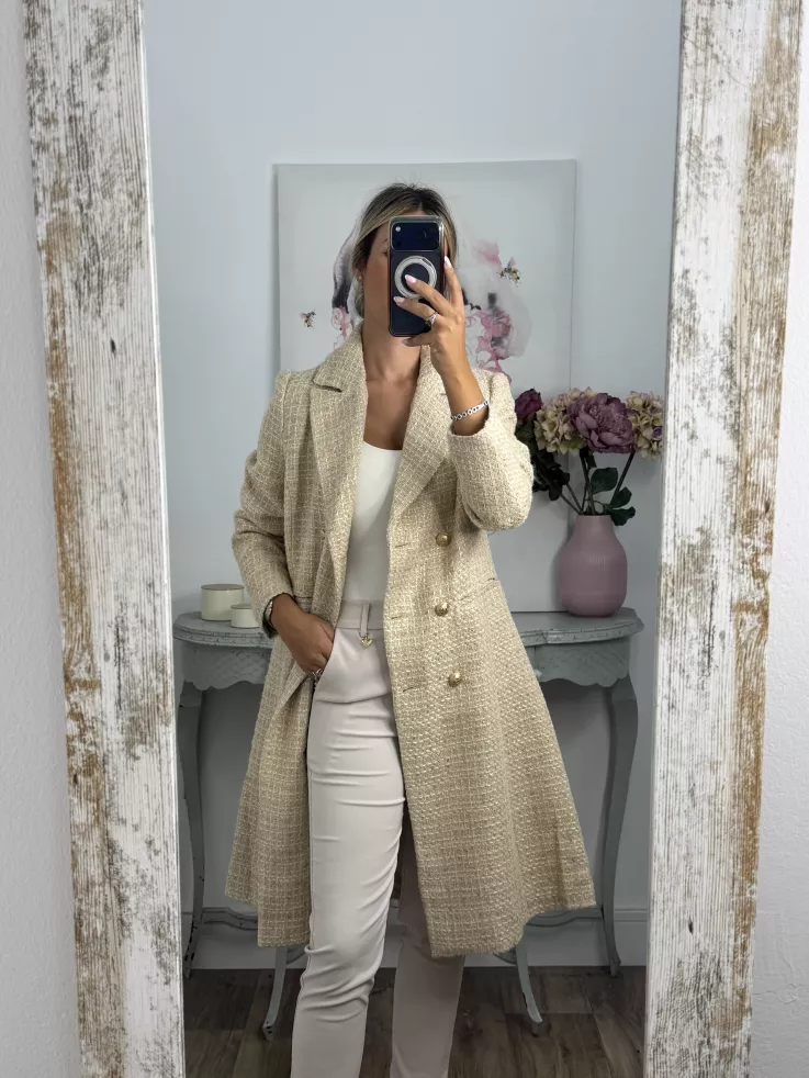 Abrigo Elegance  beige
