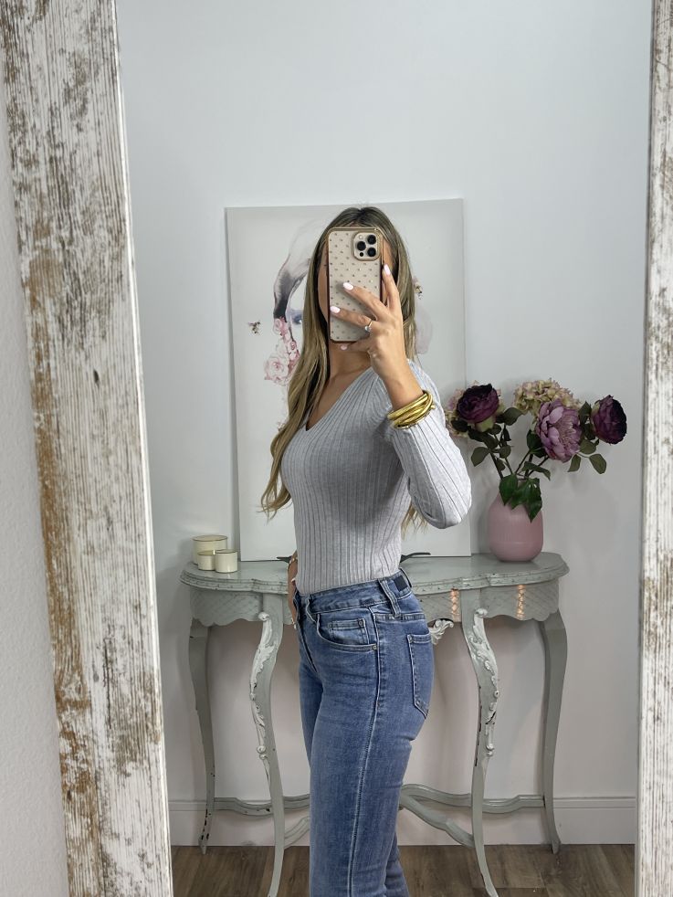 Jersey Basic gris