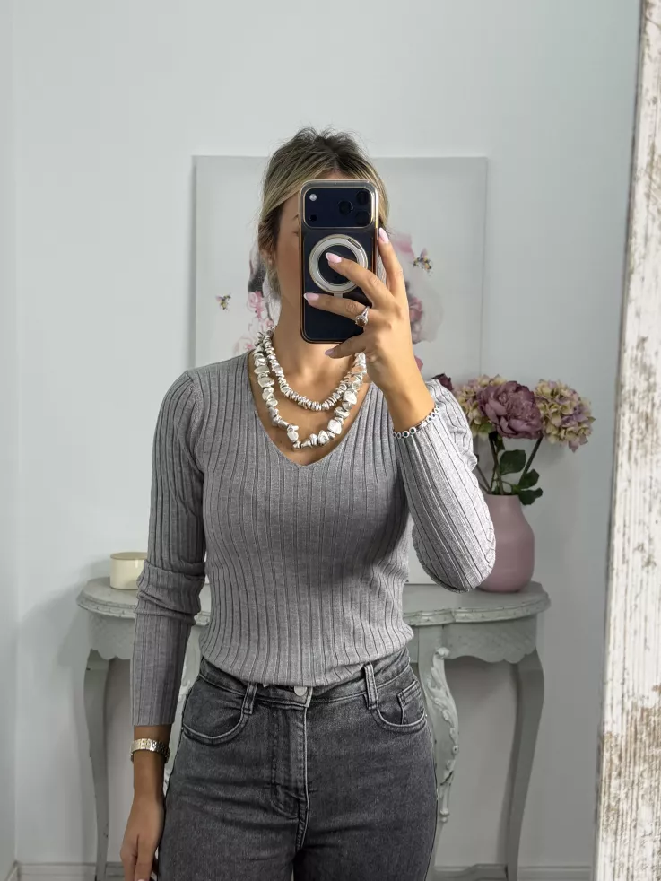 Jersey Basic gris
