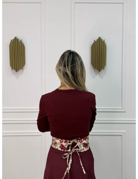Fajín estampado beige y burdeos (3)