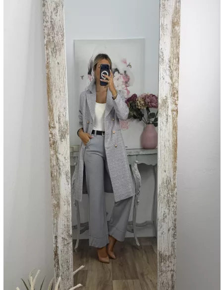 Abrigo Elegance gris