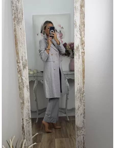 Abrigo Elegance gris