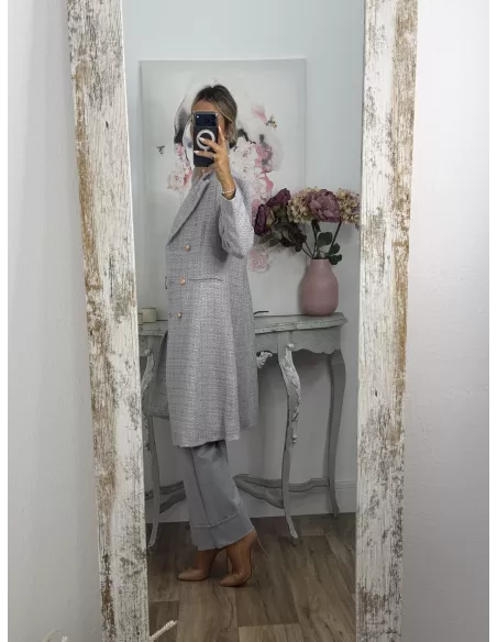 Abrigo Elegance gris