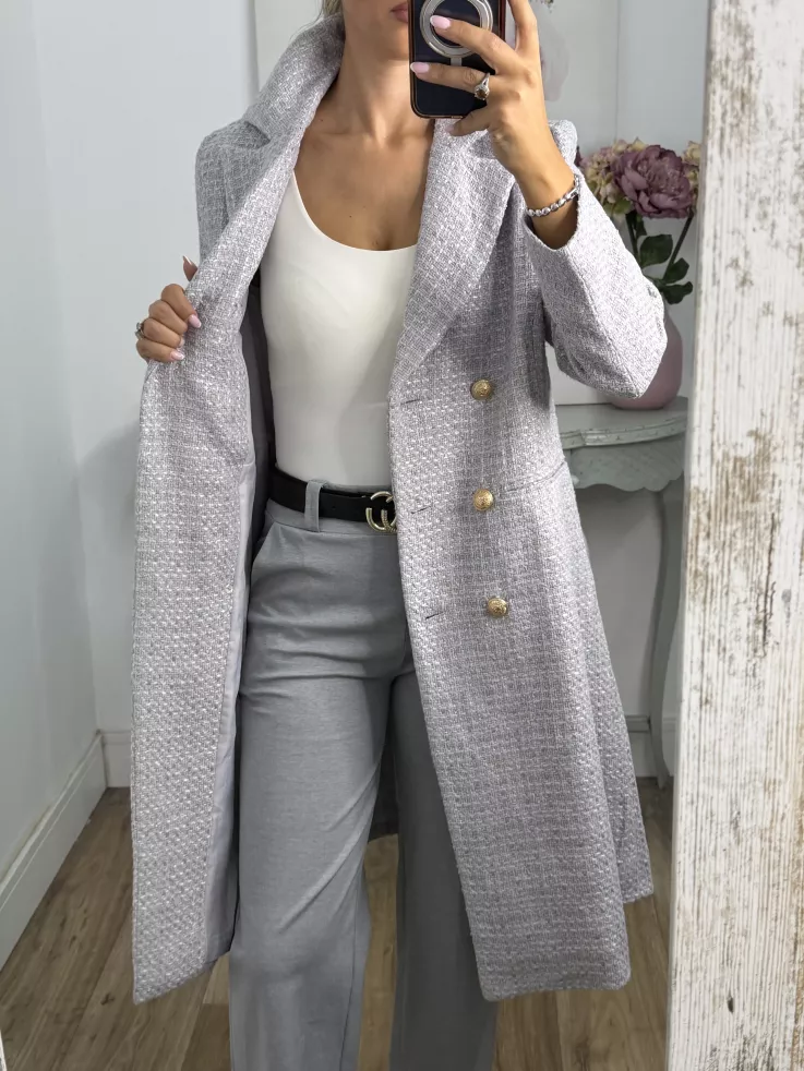 Abrigo Elegance gris