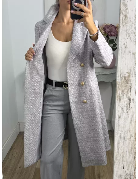 Abrigo Elegance gris
