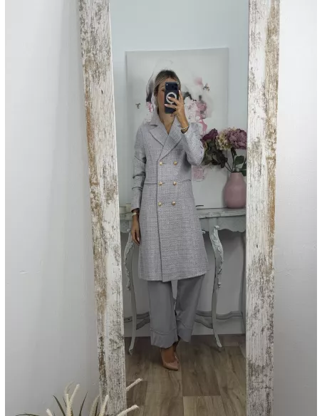 Abrigo Elegance gris