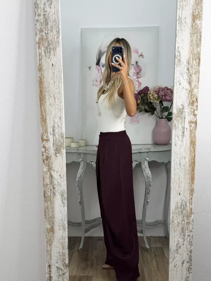 Pantalón Royal burdeos