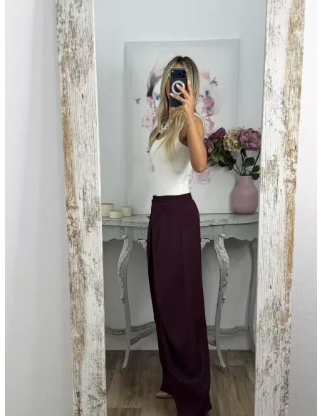 Pantalón Royal burdeos