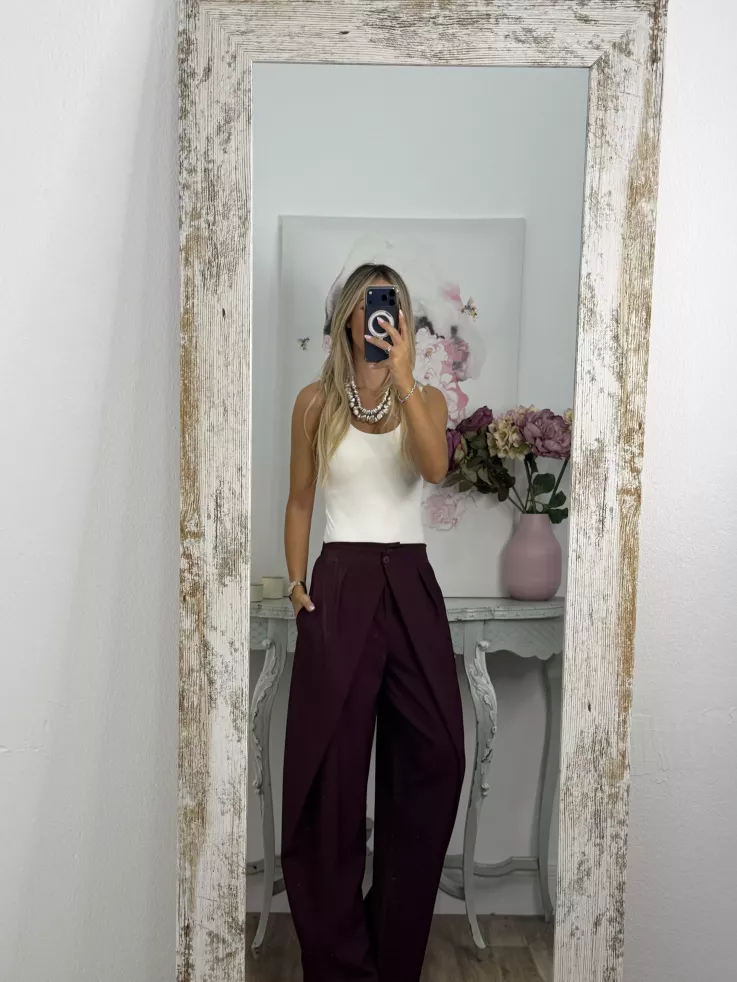 Pantalón Royal burdeos