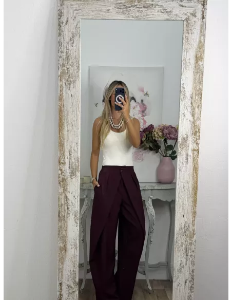 Pantalón Royal burdeos