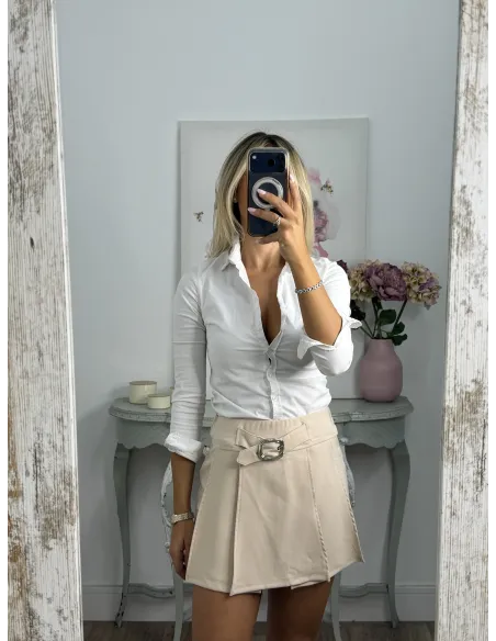 Falda pantalón Nuria beige