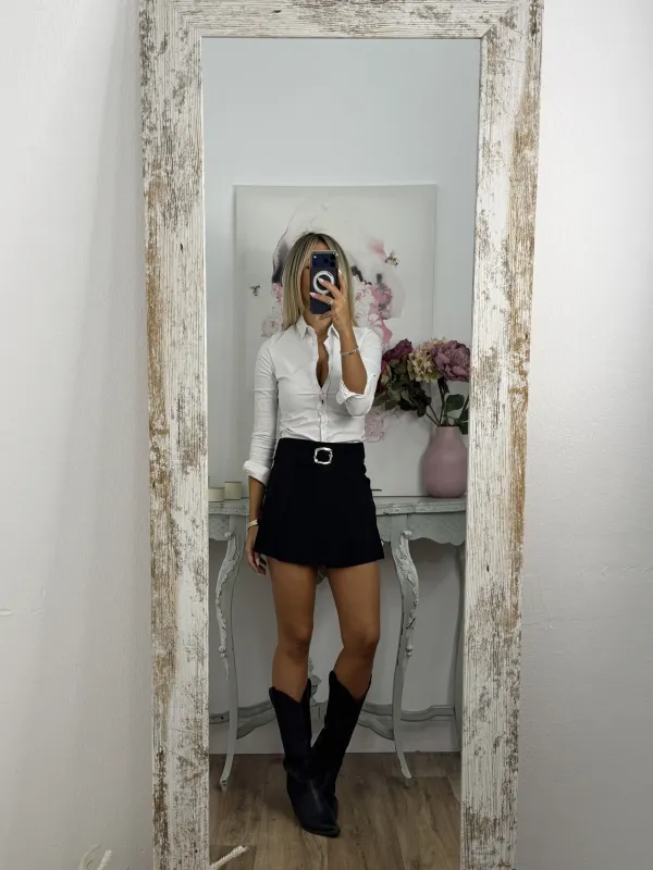 Falda pantalón Nuria negra