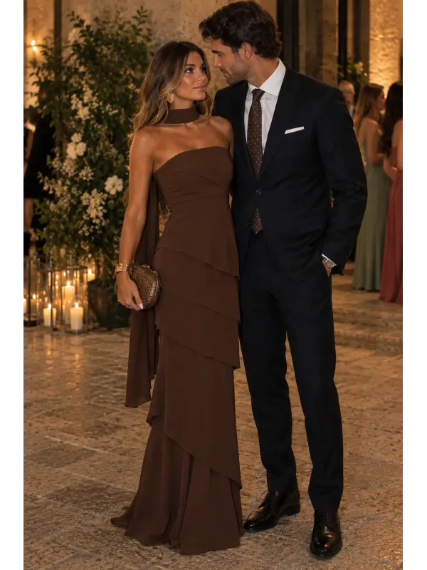 Vestido Camiele choco