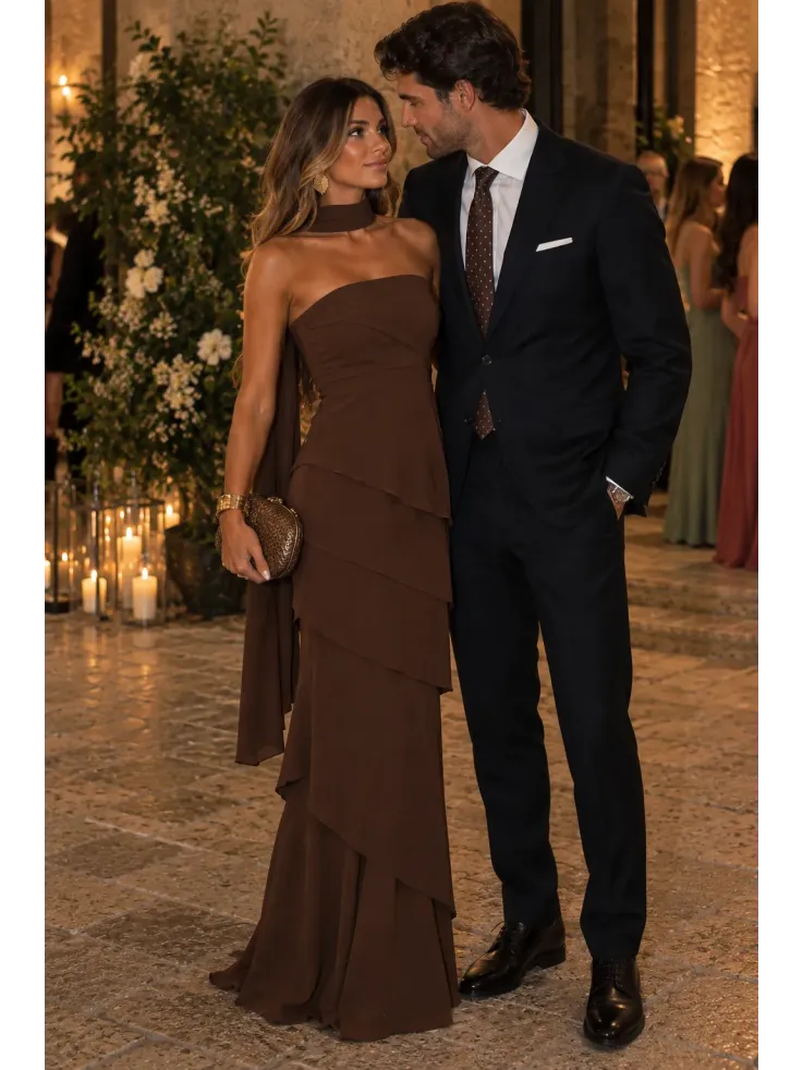 Vestido Camiele choco