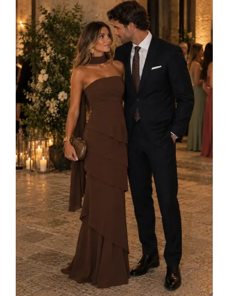 Vestido Camiele choco