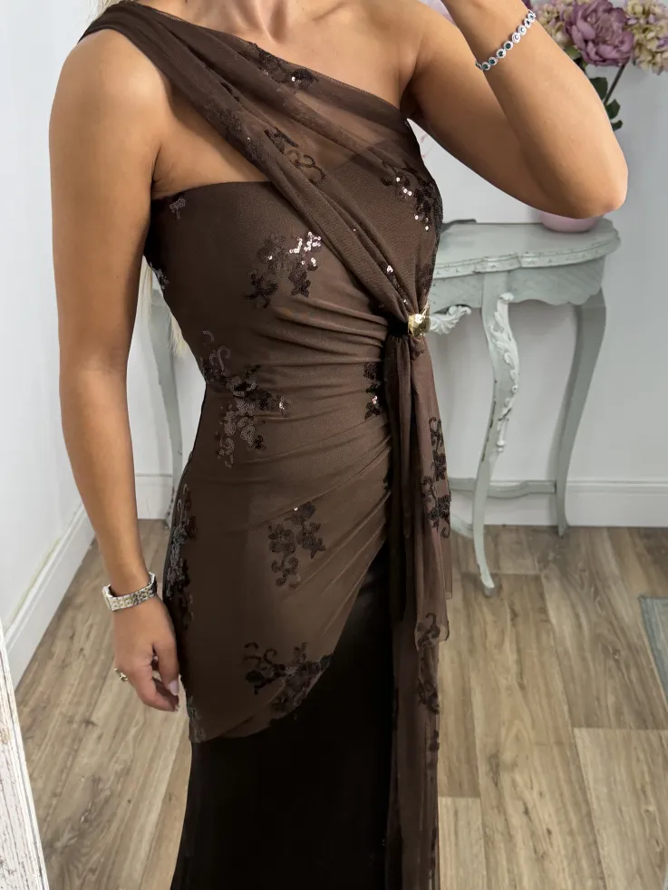 Vestido Margot choco