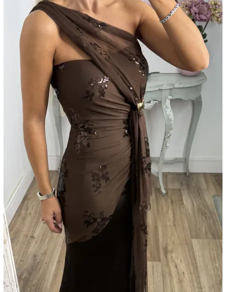 Vestido Margot choco