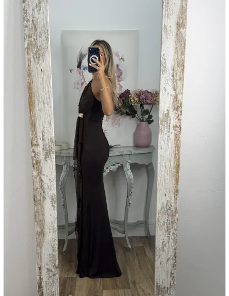 Vestido Margot choco