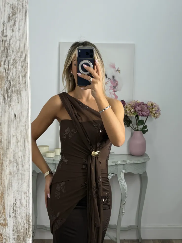 Vestido Margot choco