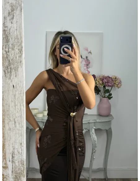 Vestido Margot choco