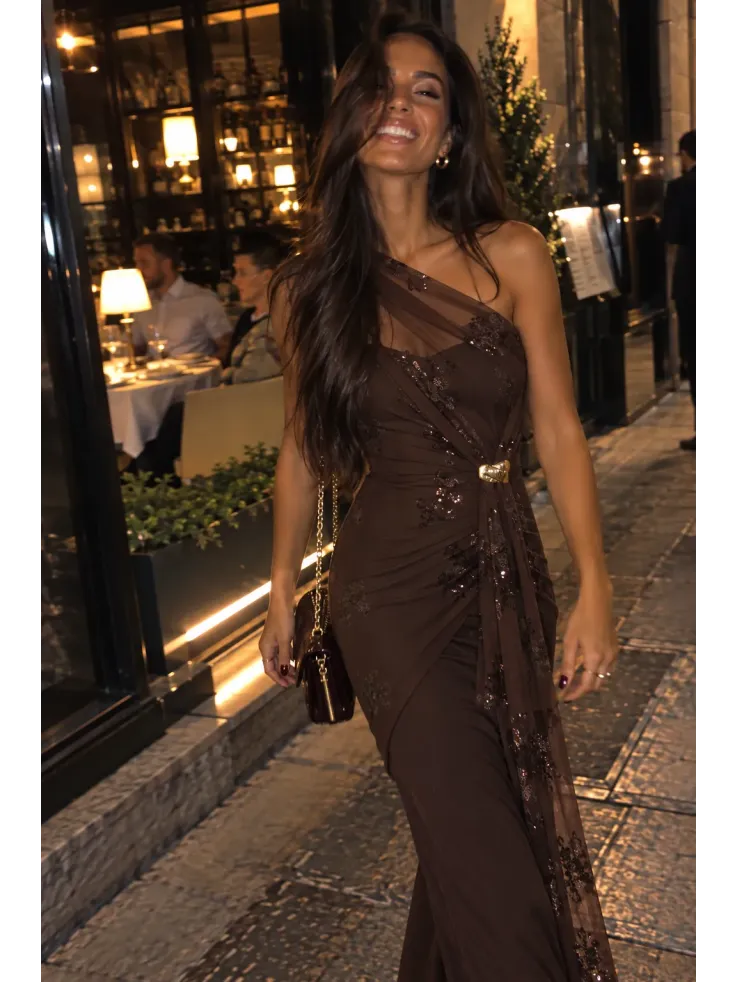 Vestido Margot choco