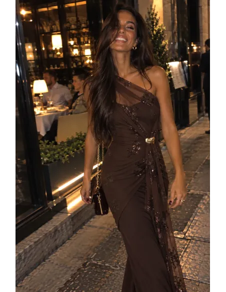 Vestido Margot choco