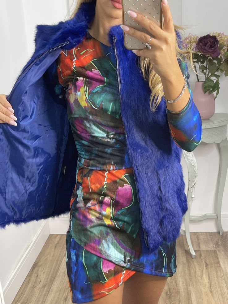 Chaleco Ankara azul
