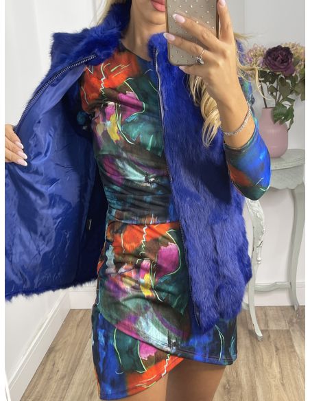 Chaleco Ankara azul