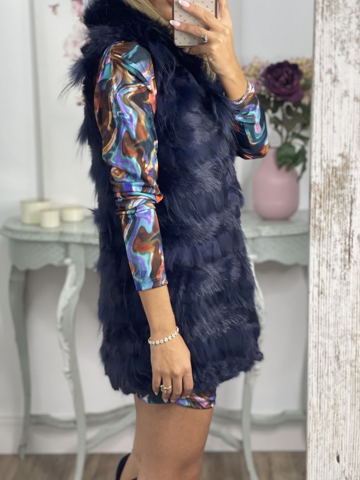 Chaleco Berta azul marino