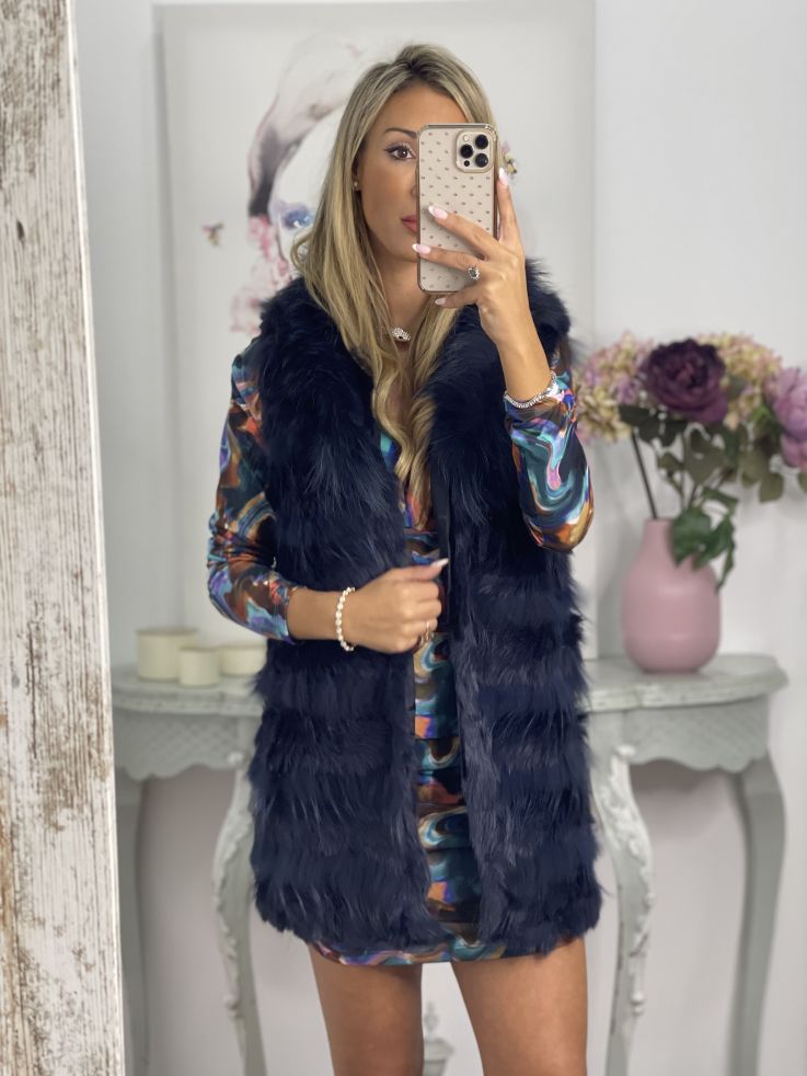 Chaleco Berta azul marino