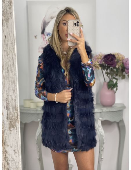 Chaleco Berta azul marino