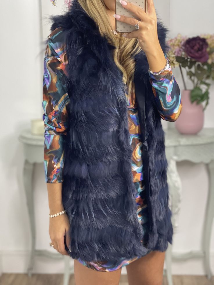 Chaleco Berta azul marino