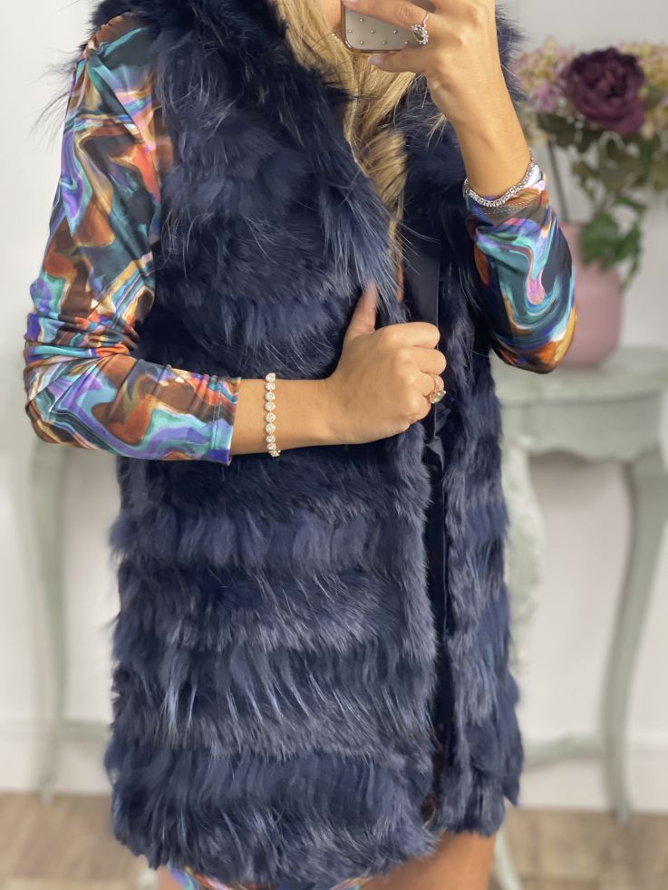 Chaleco Berta azul marino