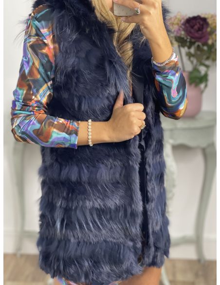 Chaleco Berta azul marino