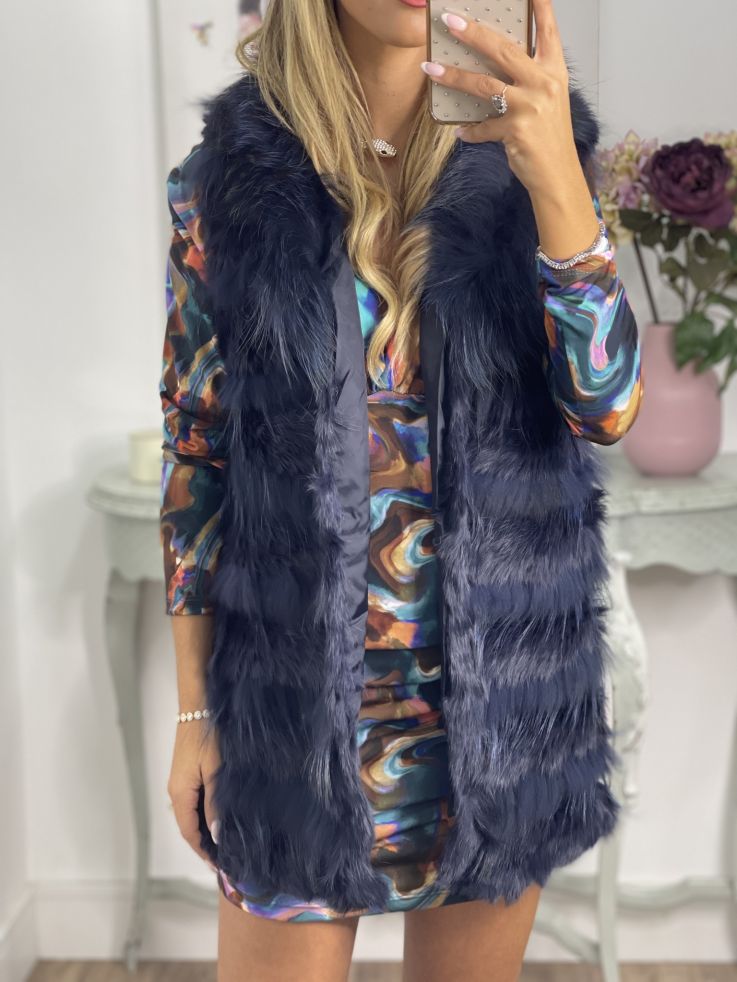 Chaleco Berta azul marino
