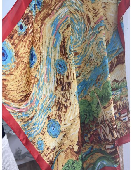 Pañuelo cuello ribete rojo