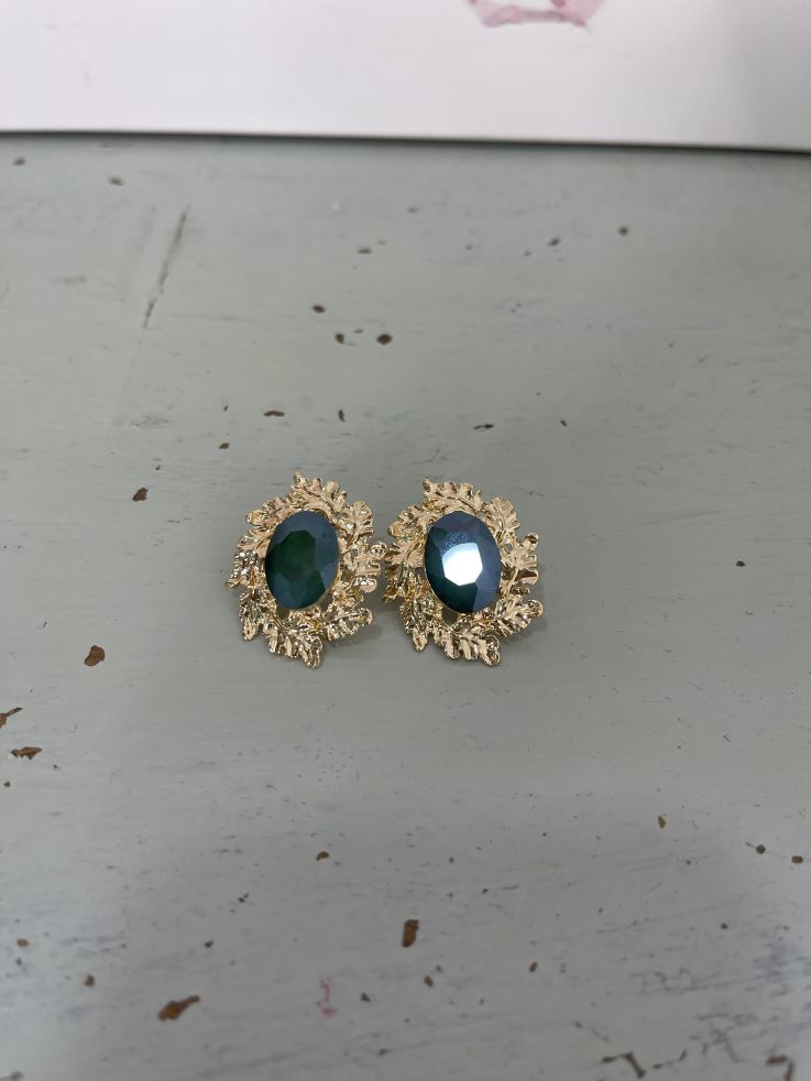 Pendientes piedra verde