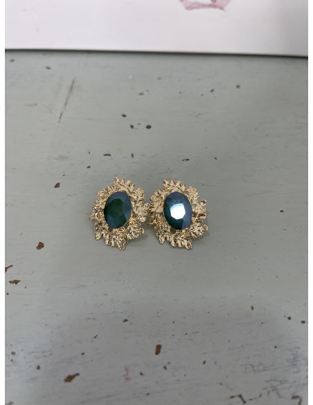 Pendientes piedra verde